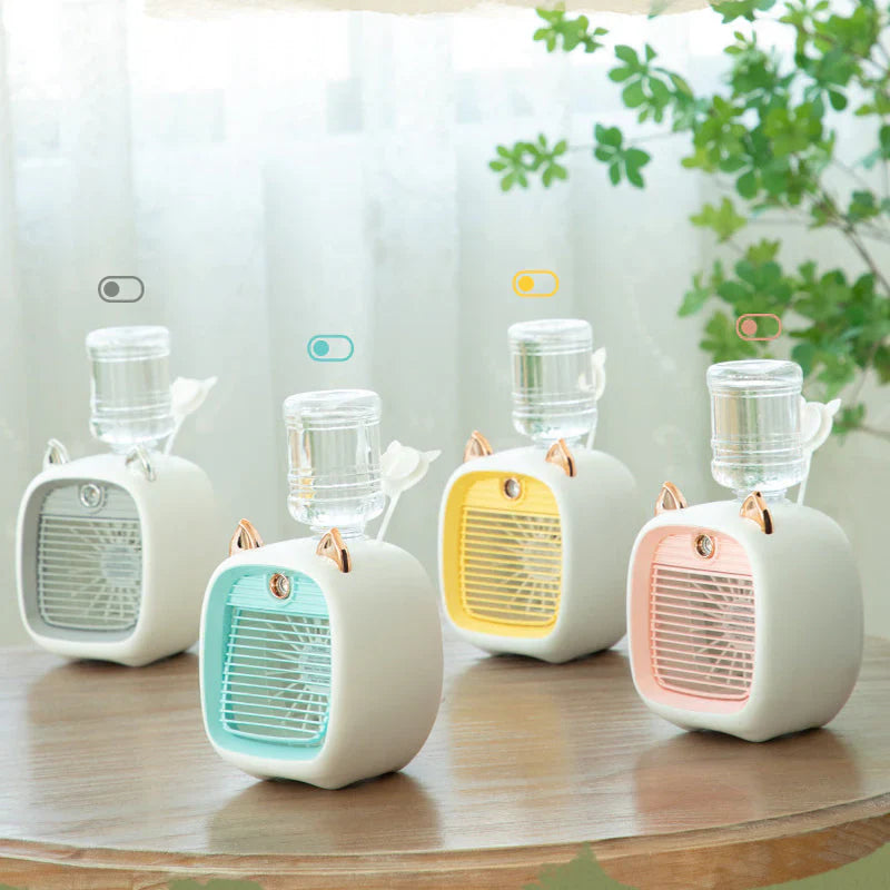 Ventilateur Manuel avec Vaporisateur D' Eau pour le Rafraîchissement