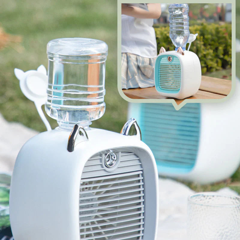Ventilateur Manuel avec Vaporisateur D' Eau pour le Rafraîchissement