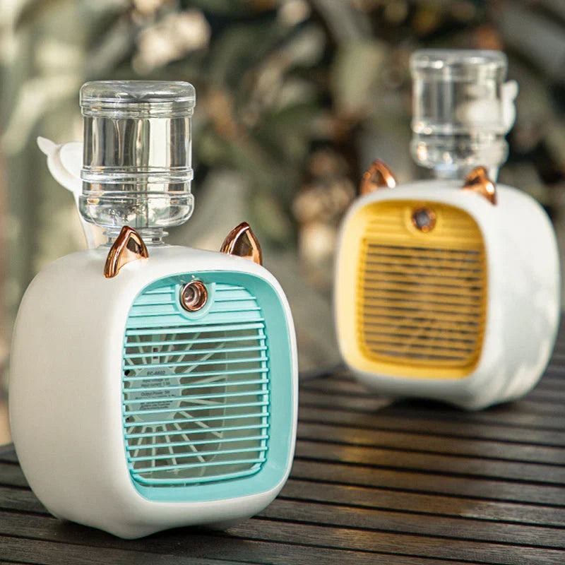 Ventilateur Manuel avec Vaporisateur D' Eau pour le Rafraîchissement