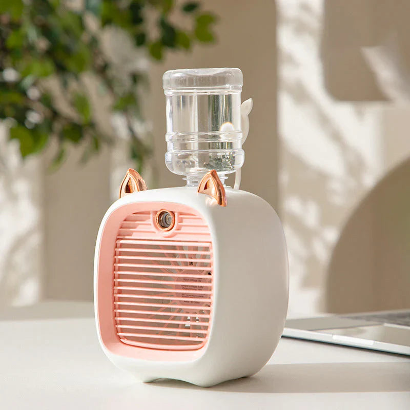 Ventilateur Manuel avec Vaporisateur D' Eau pour le Rafraîchissement