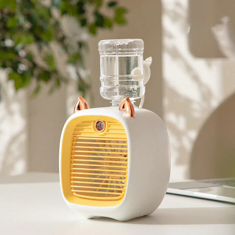 Ventilateur Manuel avec Vaporisateur D' Eau pour le Rafraîchissement