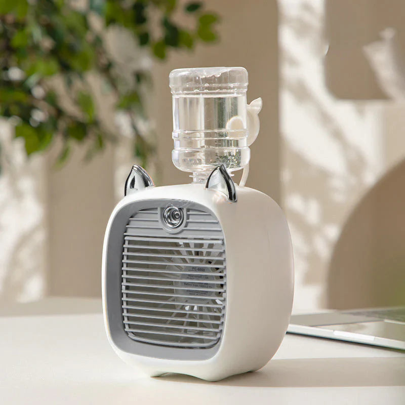 Ventilateur Manuel avec Vaporisateur D' Eau pour le Rafraîchissement
