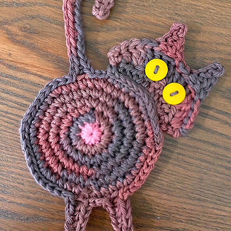 Dessous-de-plat Artisanal en Forme de Chat