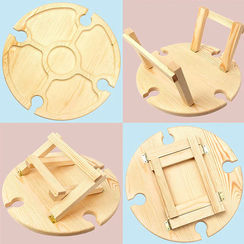 Table en Bois Pliable pour Pique-nique
