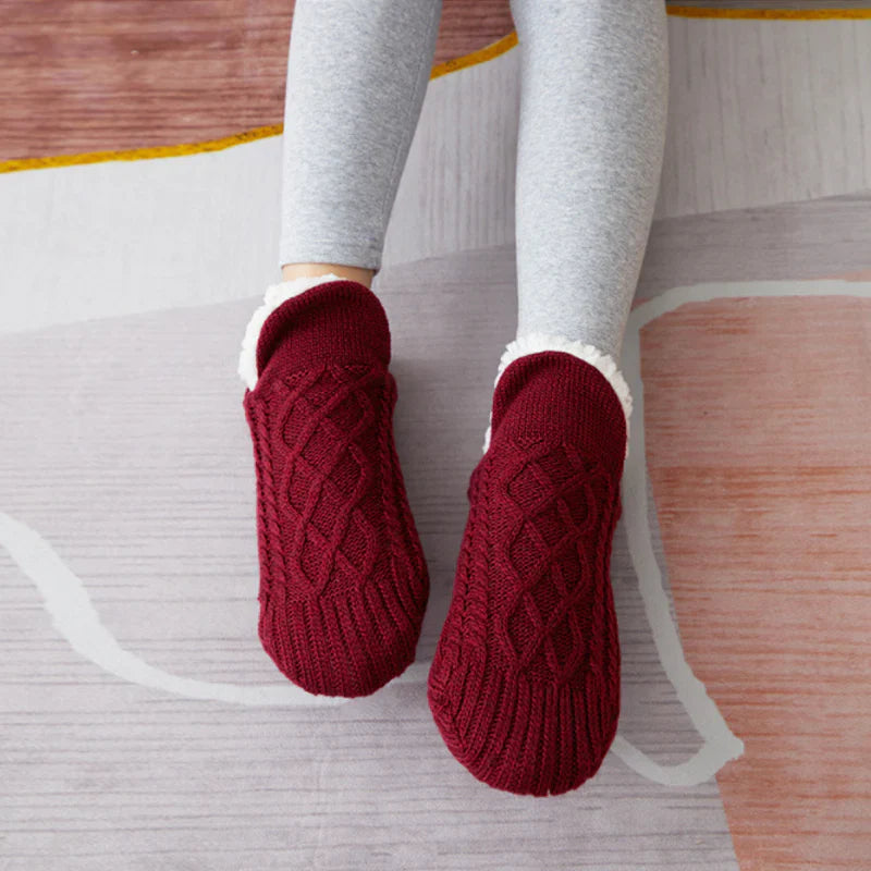 Chaussettes Douillettes au Design Confortable et Antidérapant