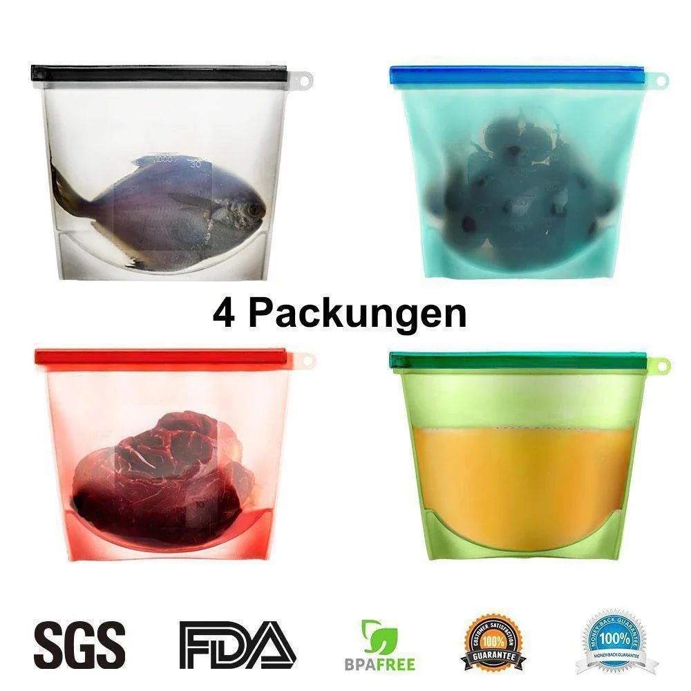 Sachet de Conservation Durable en Silicone