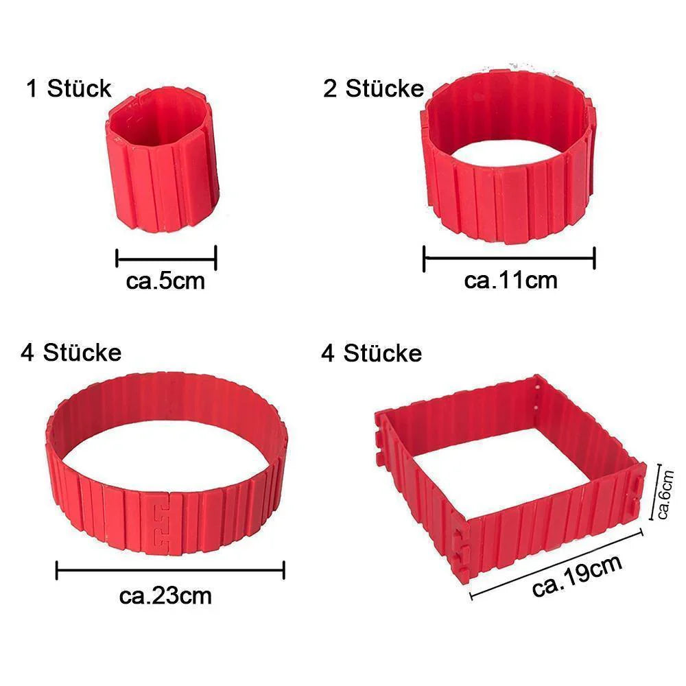 Set de Moules à Pâtisserie en Silicone de 4 Pièces pour des Gâteaux Créatifs
