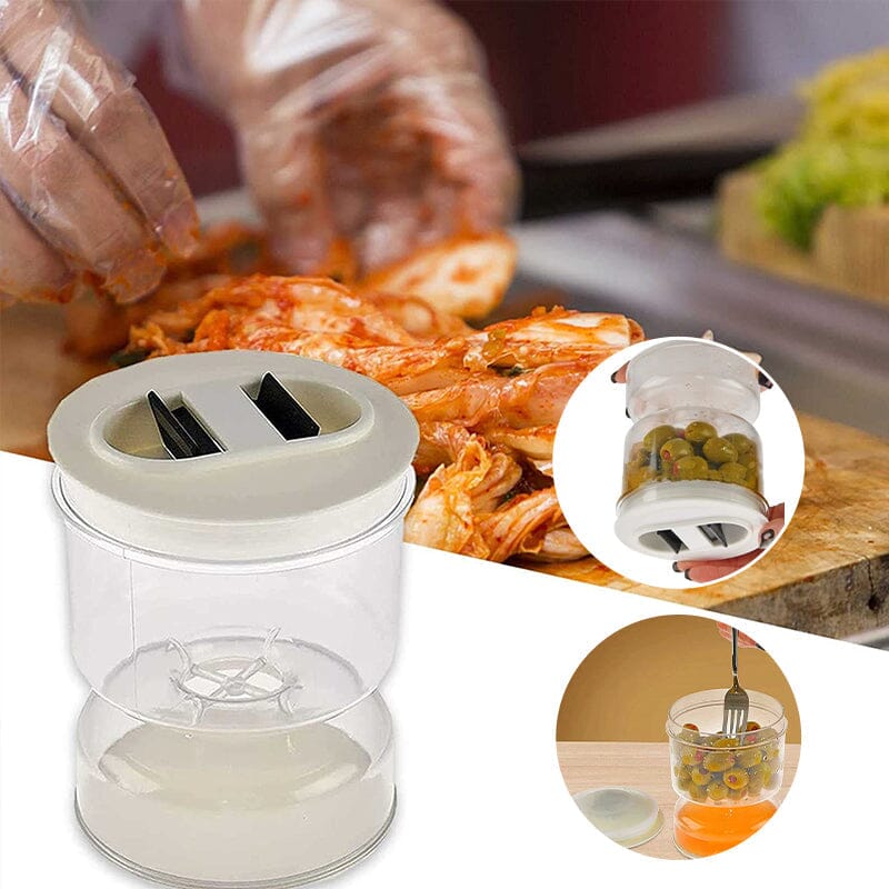 Récipient Pratique en Verre à Conserves avec Tamis