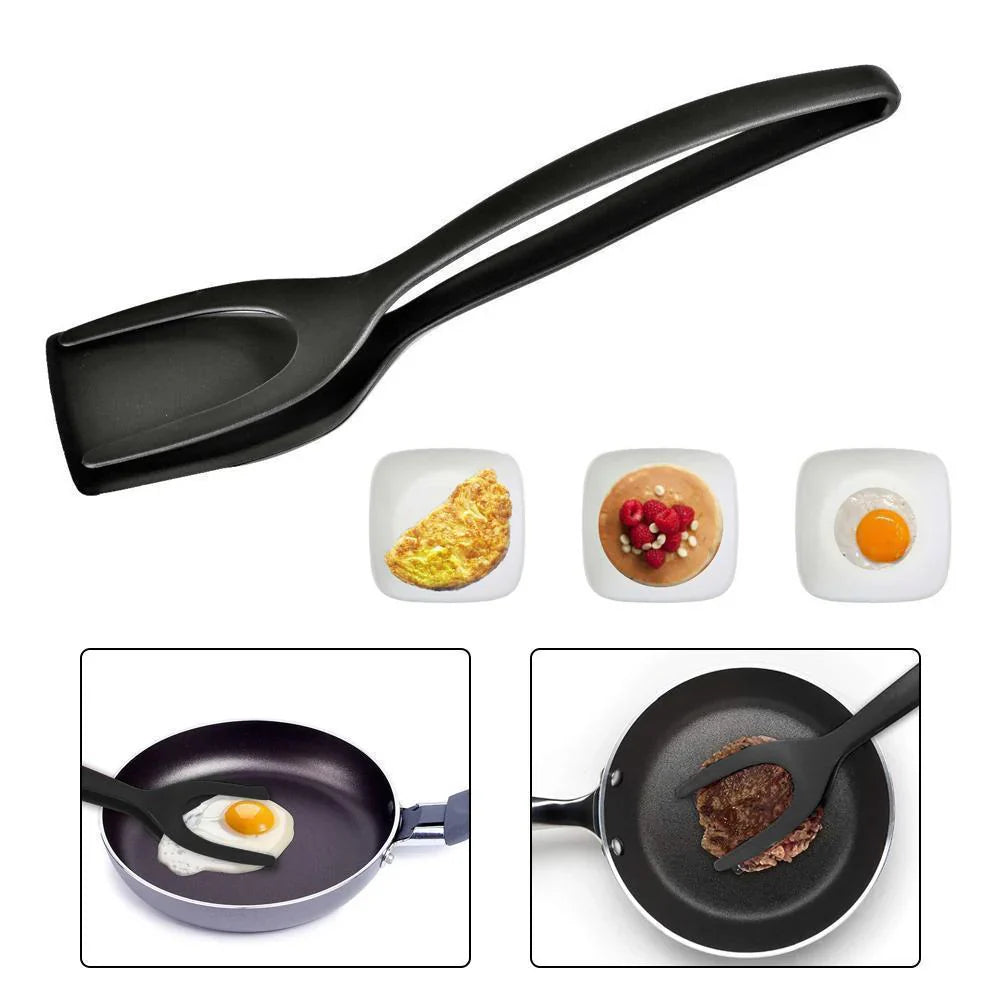 Pince de Cuisine Multifonctionnelle avec Fonction Spatule