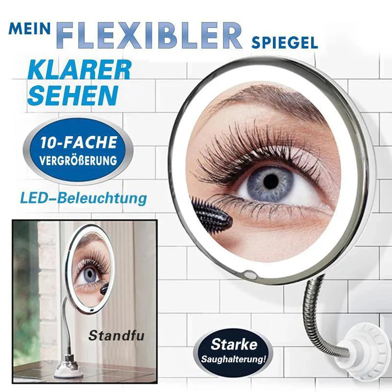 Miroir Cosmétique à Led avec Grossissement 10x
