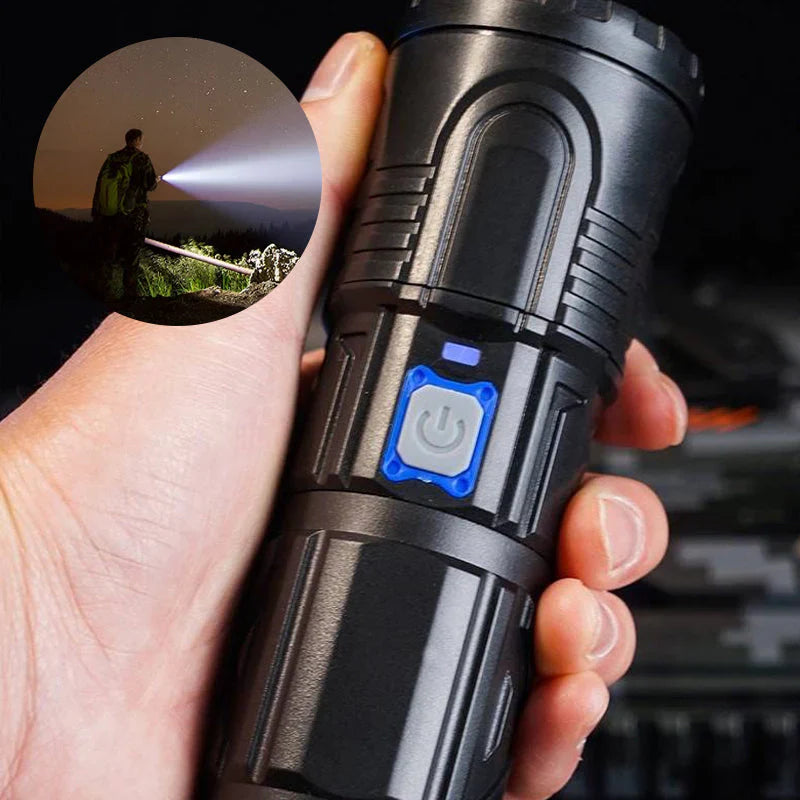 Lampe de Poche Led Compacte avec Fonction Zoom