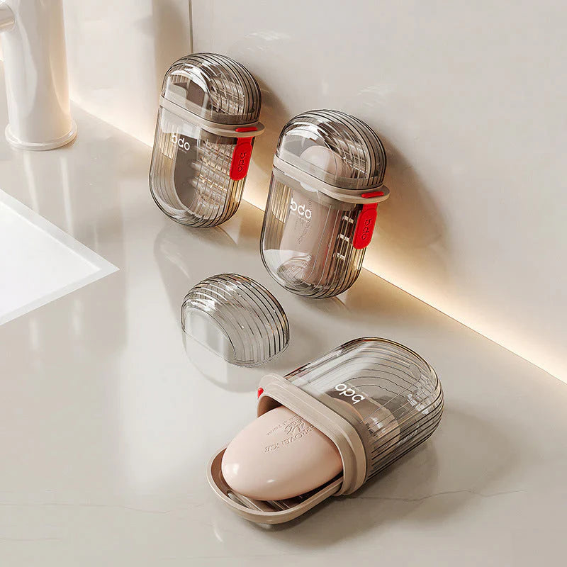 Boîte à Savon Compacte et Étanche pour les Déplacements