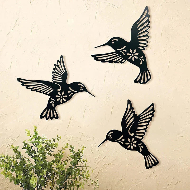 Décoration Murale avec des Motifs D' Oiseaux Stylés