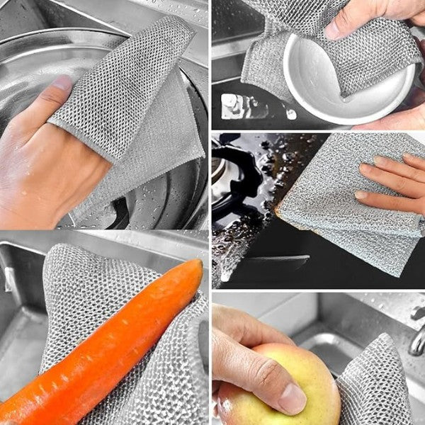 Eponge en Acier à Usage Général (4 Pcs)