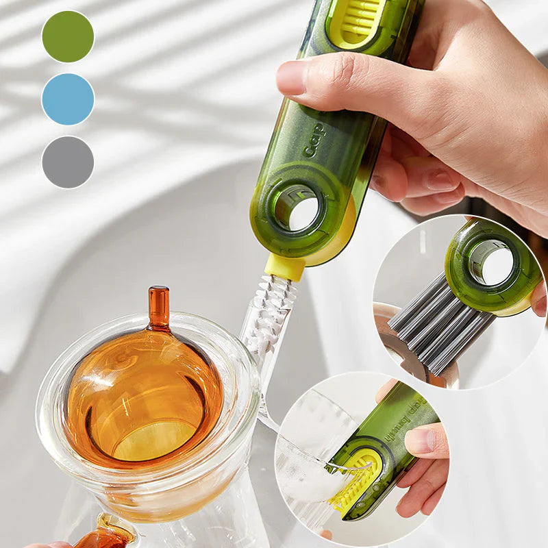 Brosse Multifonctionnelle pour Nettoyer les Couvercles de Gobelets
