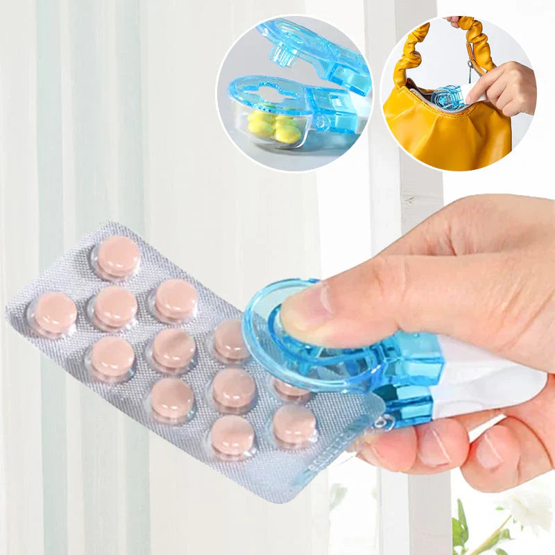 Pilulier de Voyage Compact avec Couvercle