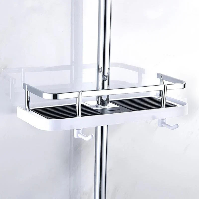 Étagère de Douche Ajustable pour Montage sur Barre