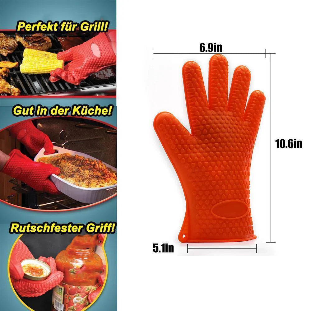 Gants de Cuisson et de Barbecue Antidérapants et Résistants à la Chaleur