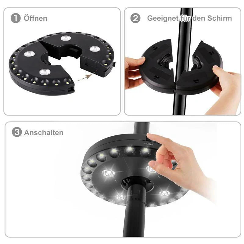 Lumière Led Créative pour Parapluie