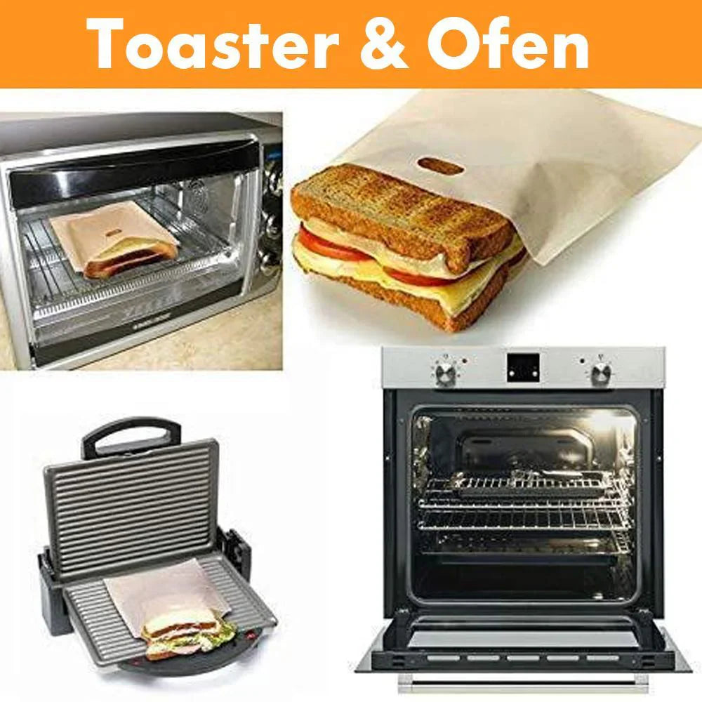 Poches pour Grille - Pain Réutilisables (4 Pcs)