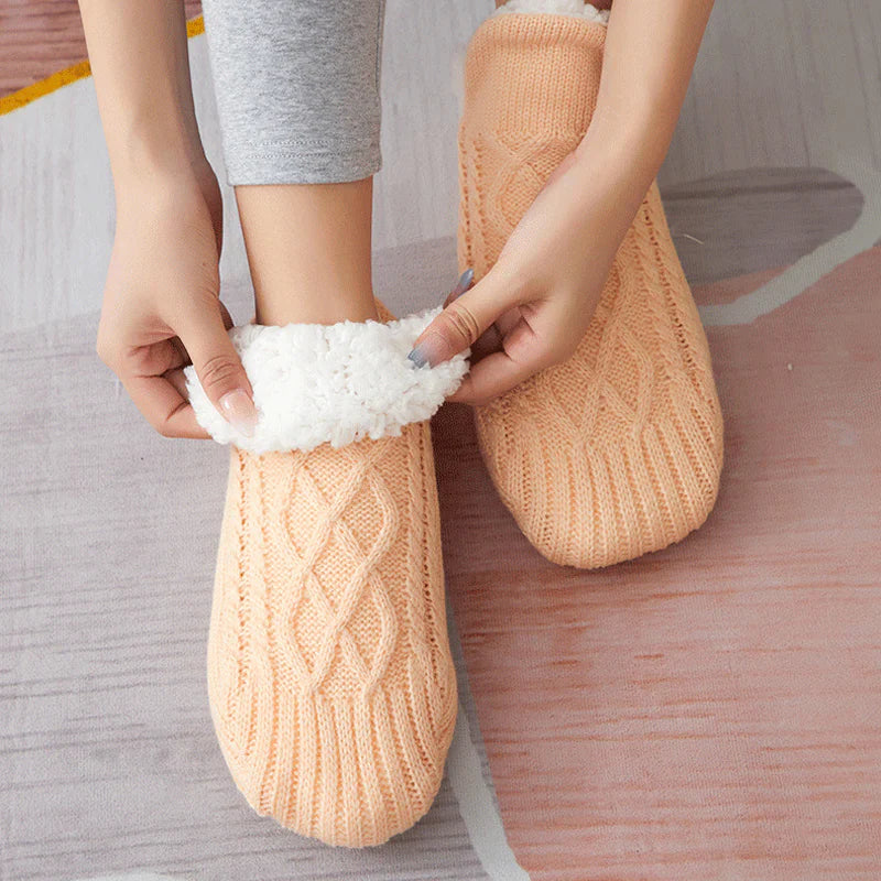Chaussettes Douillettes au Design Confortable et Antidérapant