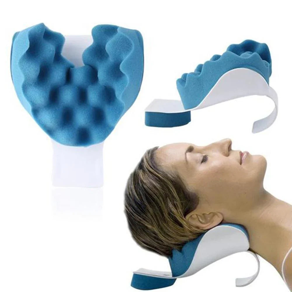 Coussin Appui - Nuque Confortable en Bleu