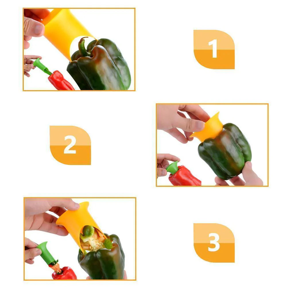 Set de 2 Épépineuses à Poivrons pour un Épépinage Rapide