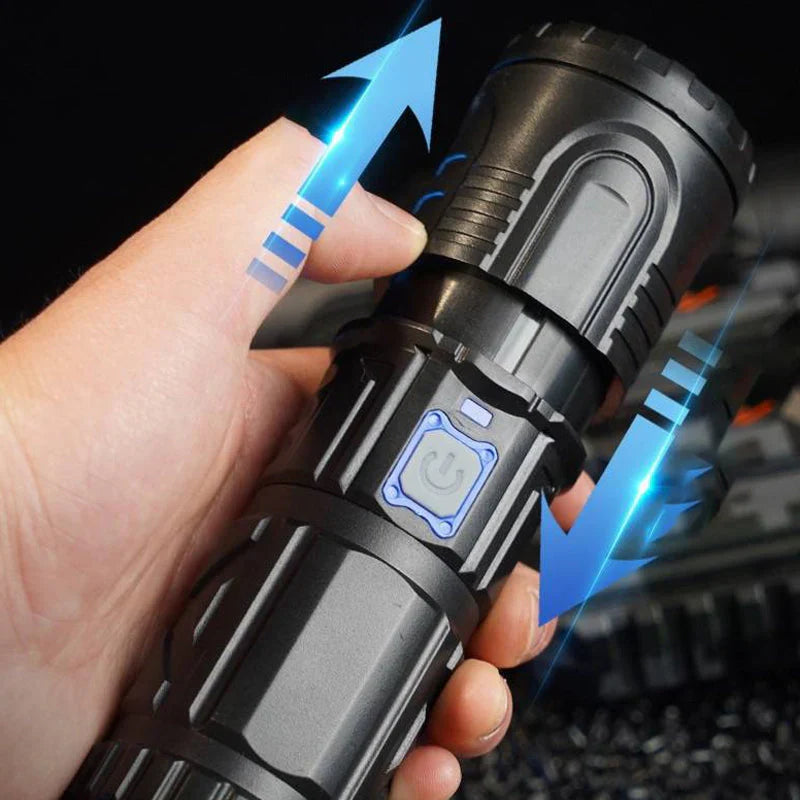 Lampe de Poche Led Compacte avec Fonction Zoom