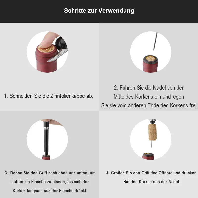Ouvreur de Vin à Air Comprimé pour un Débouchage sans Effort