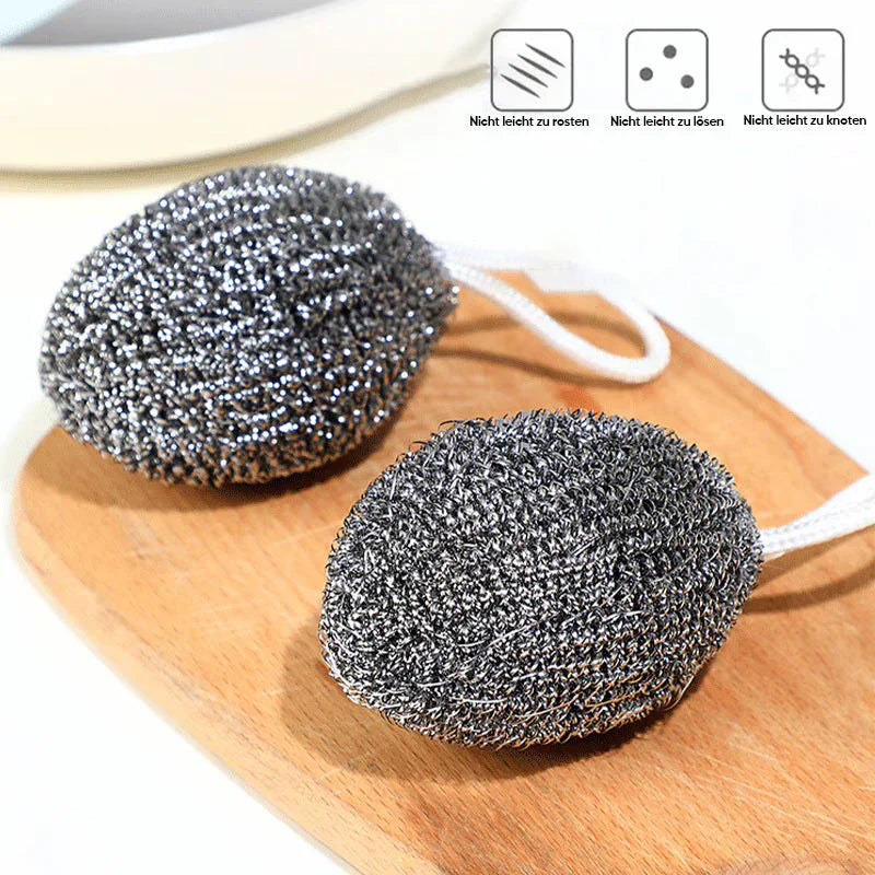Robuste Éponge à Vaisselle en Fil Métallique (6 Pcs)