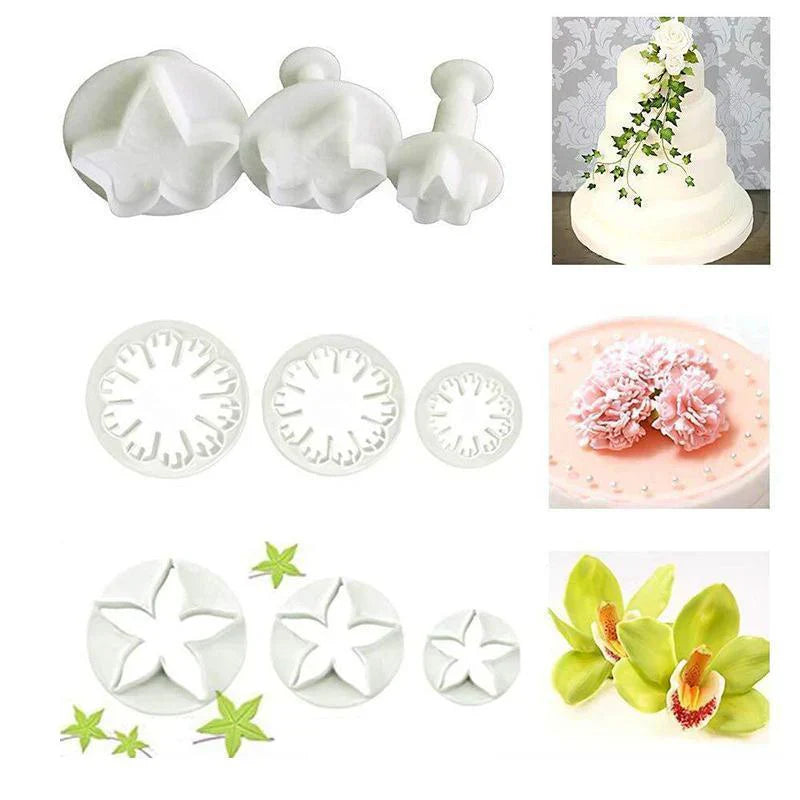 Set Créatif de 33 Pièces pour Décorer des Gâteaux