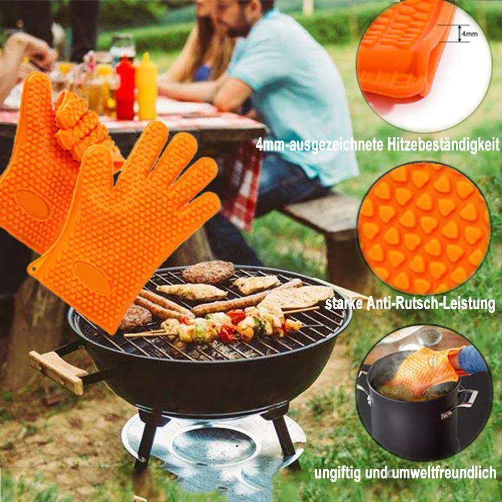 Gants de Cuisson et de Barbecue Antidérapants et Résistants à la Chaleur