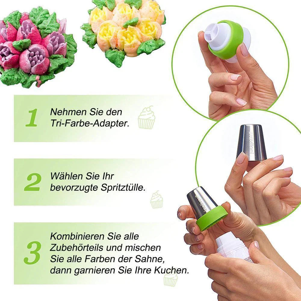 Set de Douilles en Acier Inoxydable pour une Décoration Créative de Gâteaux (13 Pcs)