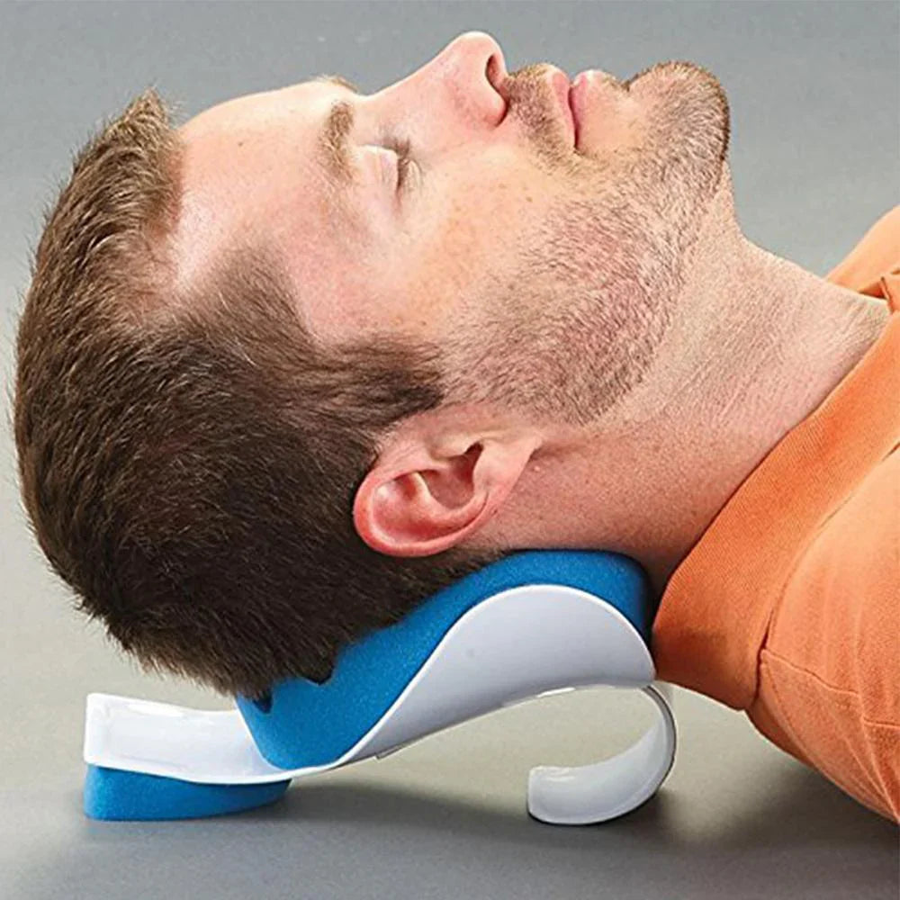 Coussin Appui - Nuque Confortable en Bleu