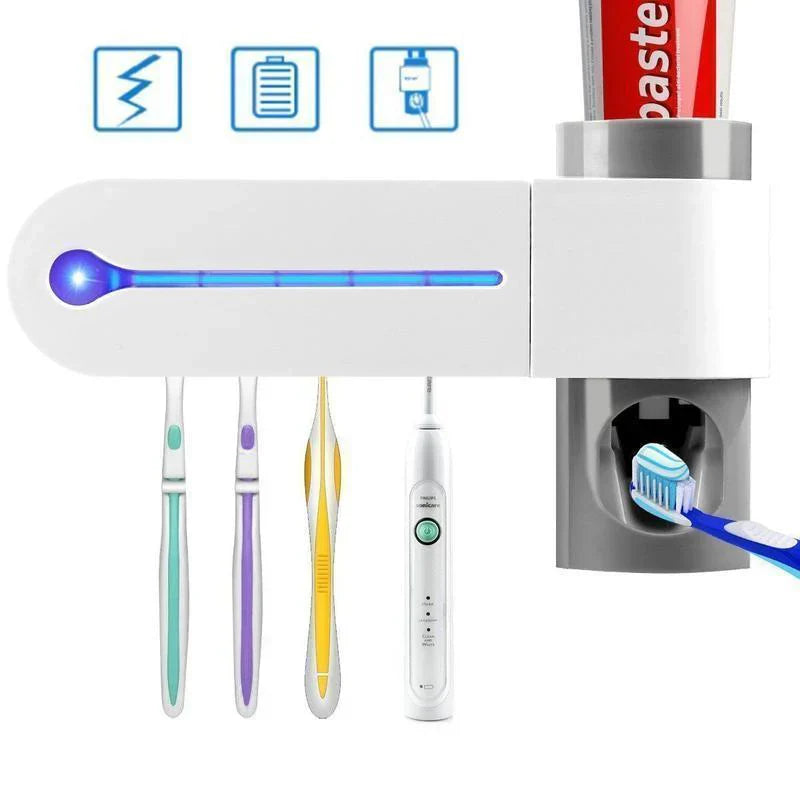 Porte-brosse à Dents Désinfectant 2 en 1