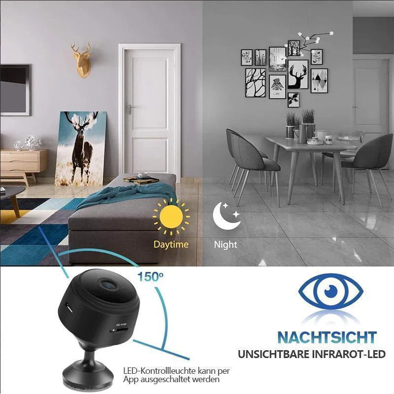 Mini Caméra de Surveillance Haute Résolution avec Aimant