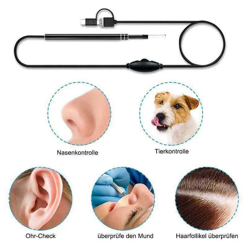 Endoscope de Nettoyage des Oreilles 3 en 1