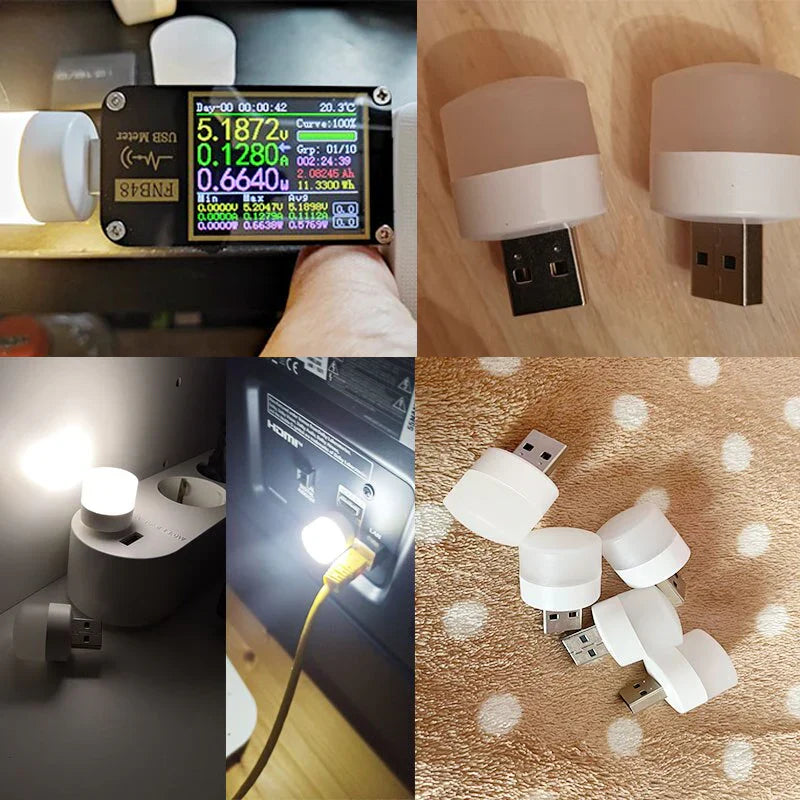 Lumière de Nuit Led Usb à Intensité Variable avec Protection pour les Yeux