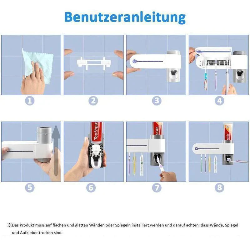 Porte-brosse à Dents Désinfectant 2 en 1