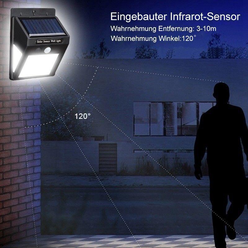 Lampe Murale Solaire Led avec Capteur de Mouvement