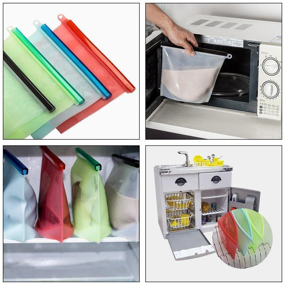Sachet de Conservation Durable en Silicone