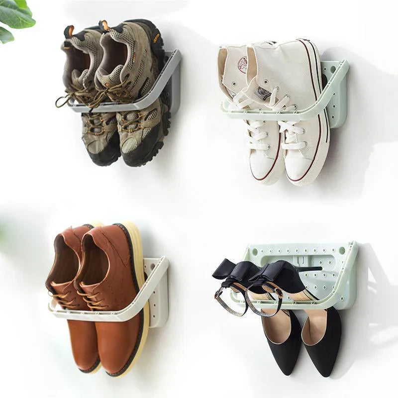 Etagère à Chaussures avec Support Mural pour Gagner de la Place