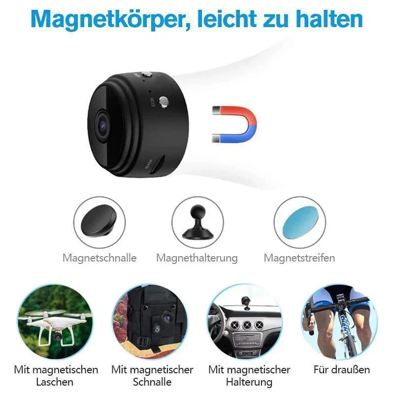 Mini Caméra de Surveillance Haute Résolution avec Aimant