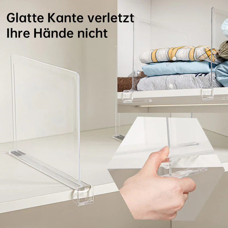 Séparateur D' Étagères en Acrylique pour une Répartition Ordonnée des Armoires