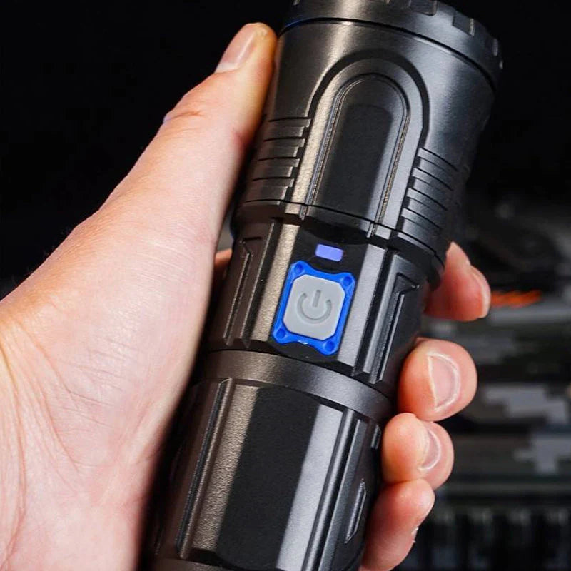 Lampe de Poche Led Compacte avec Fonction Zoom