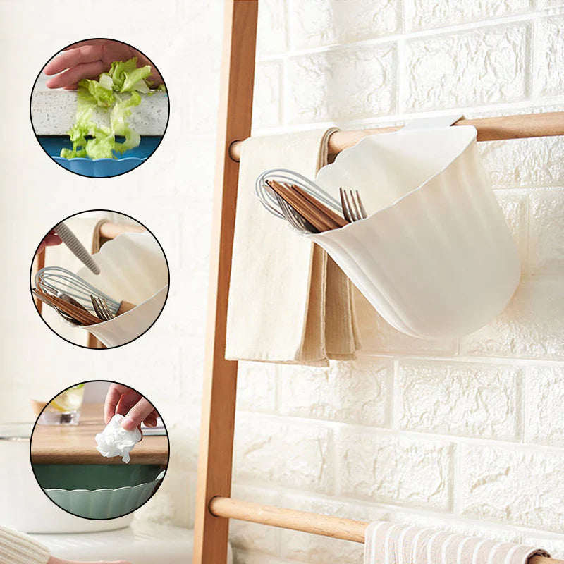 Une Poubelle de Cuisine Peu Encombrante à Fixer au Mur