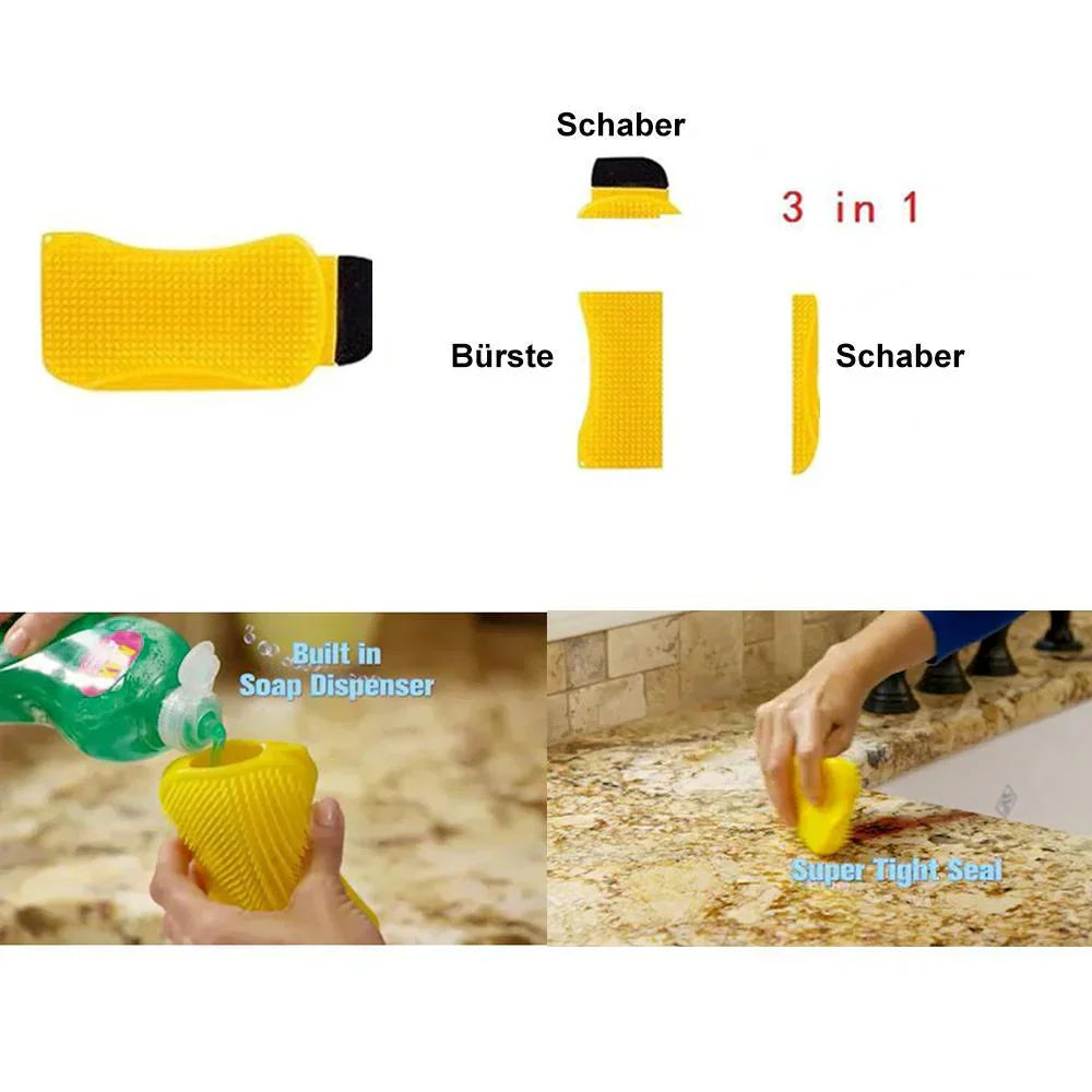 Brosse de Nettoyage en Silicone pour Toutes les Surfaces