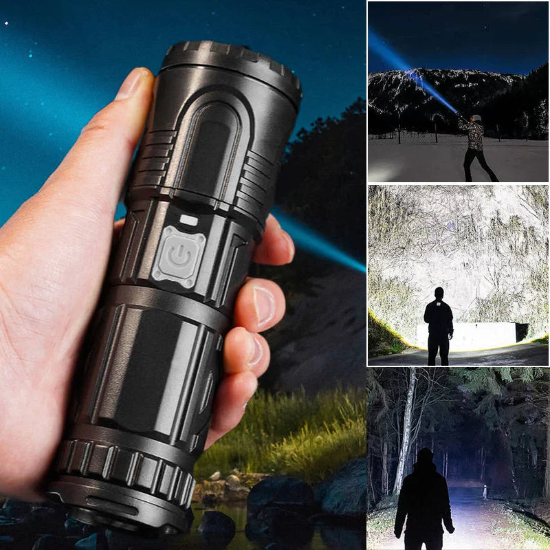 Lampe de Poche Led Compacte avec Fonction Zoom
