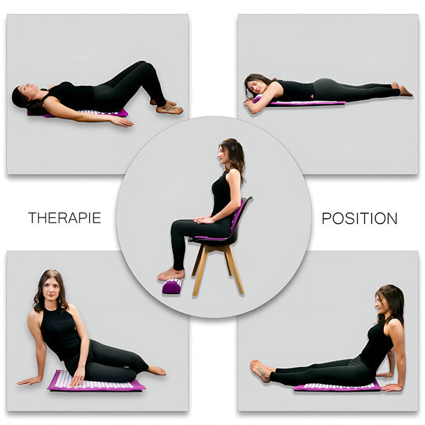 Kit D' Acupressure avec Tapis et Coussin