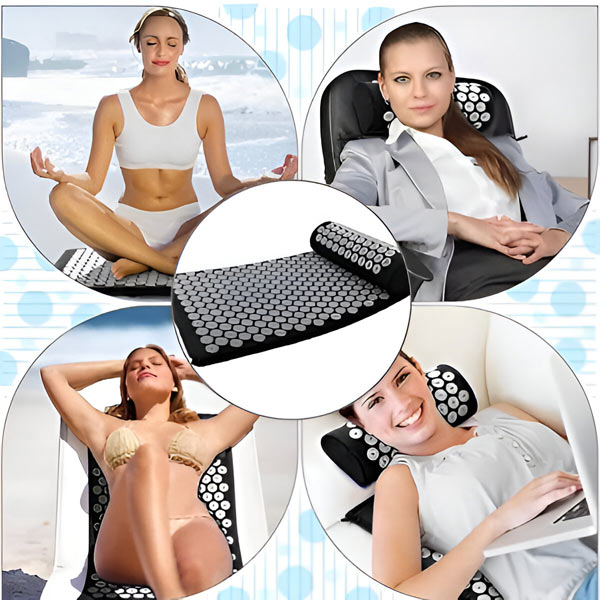 Kit D' Acupressure avec Tapis et Coussin